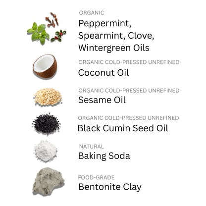 Natural Fluoride Free Toothpaste with Black Seed Oil & Coconut Oil, SLS Free